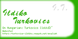 ildiko turkovics business card